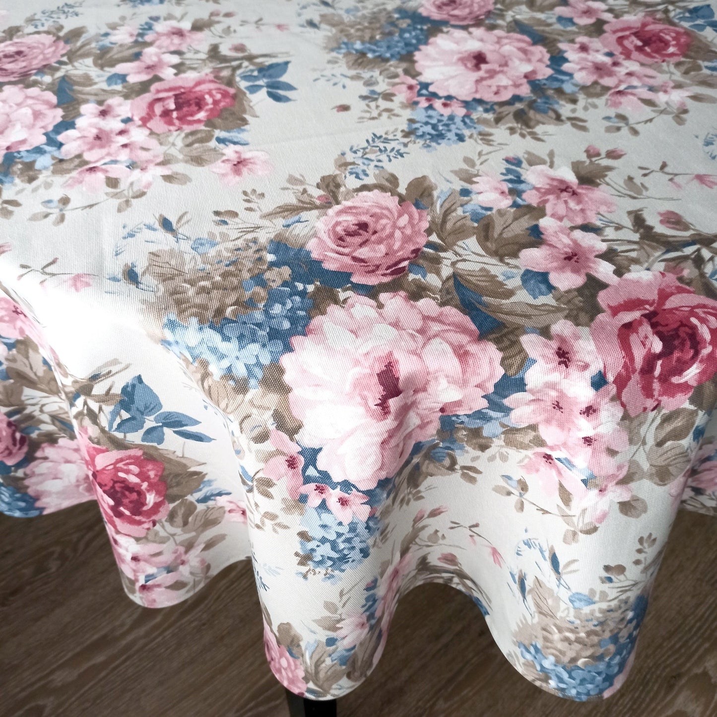 Waterproof Tablecloth Natural Fabric 100% Cotton with Teflon coated ColorfulMaystat