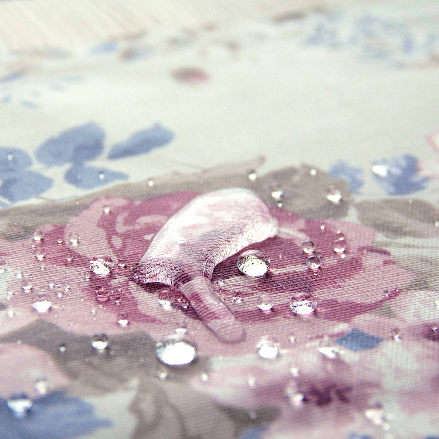 Waterproof Placemats Fabric Lovely Pink Circles on an ivory background (set of 2) Size: 12in X 16in (30cm X 40cm)