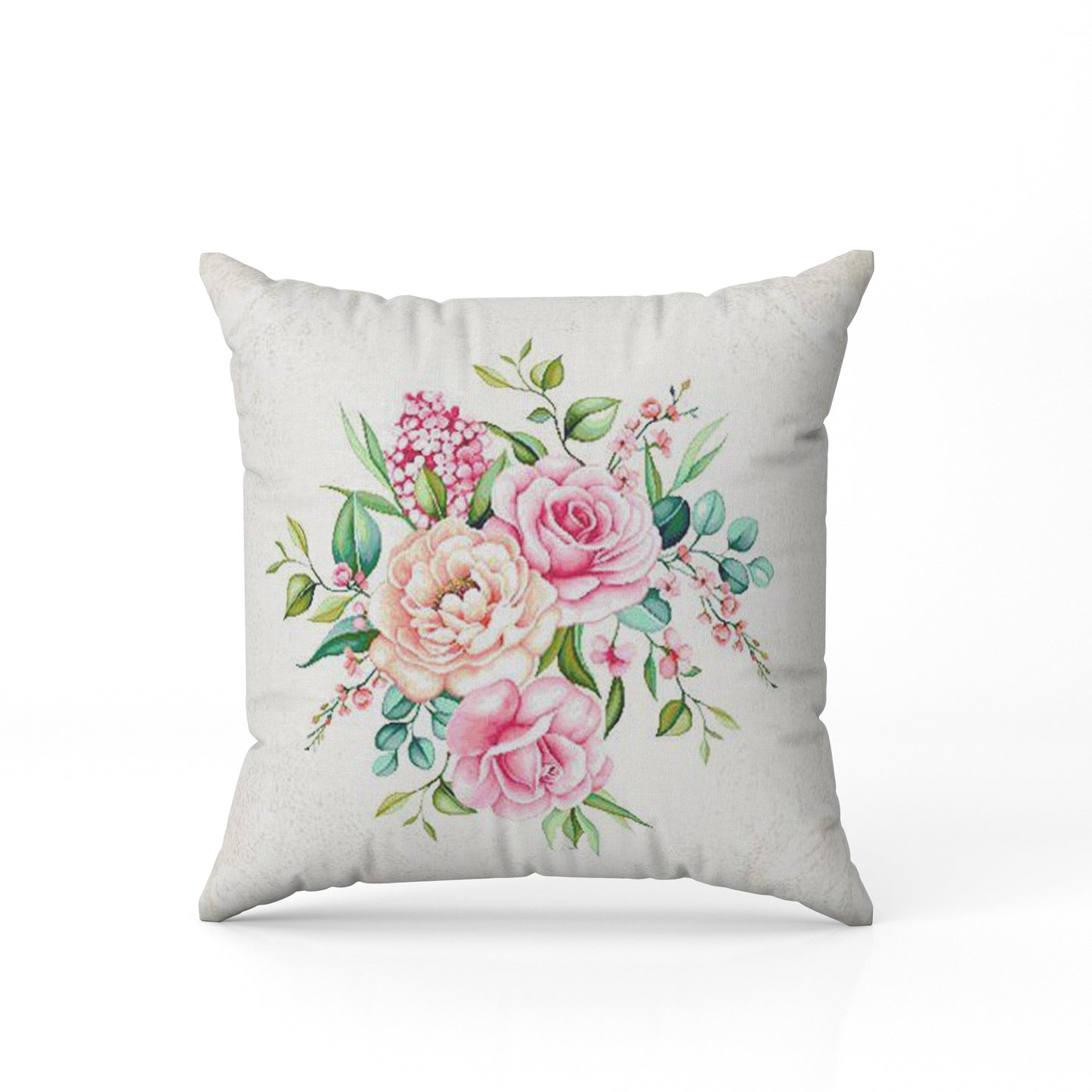 Tapestry Floral Couch Cushion Covers with Zippers 18in Spring Sofa Pillow Covers Rose Flowers Present Pillowcase Fabric