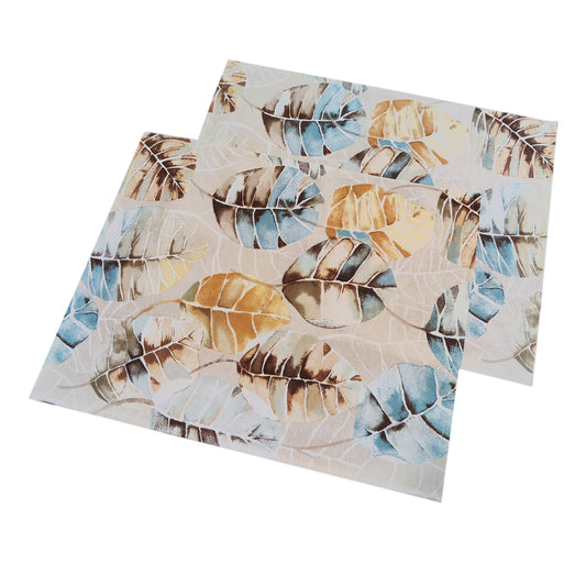 Set of 2 Placemats Fabric Waterproof table mats Size: 12in X 16in (30cm X 40cm) Autumn waltz