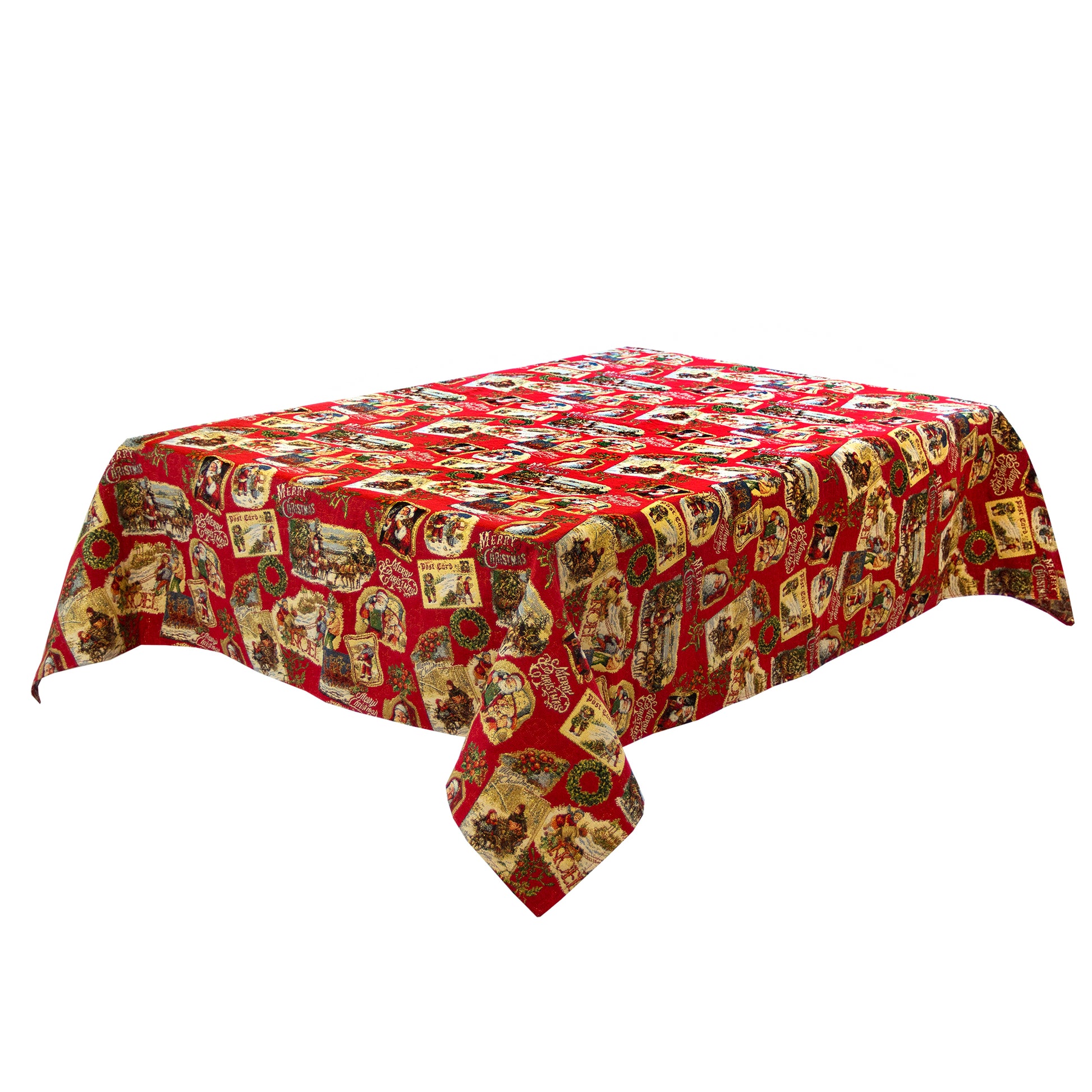 Red Christmas Tablecloth Red Santa X-mas tablecloth for Square Rectangle Table