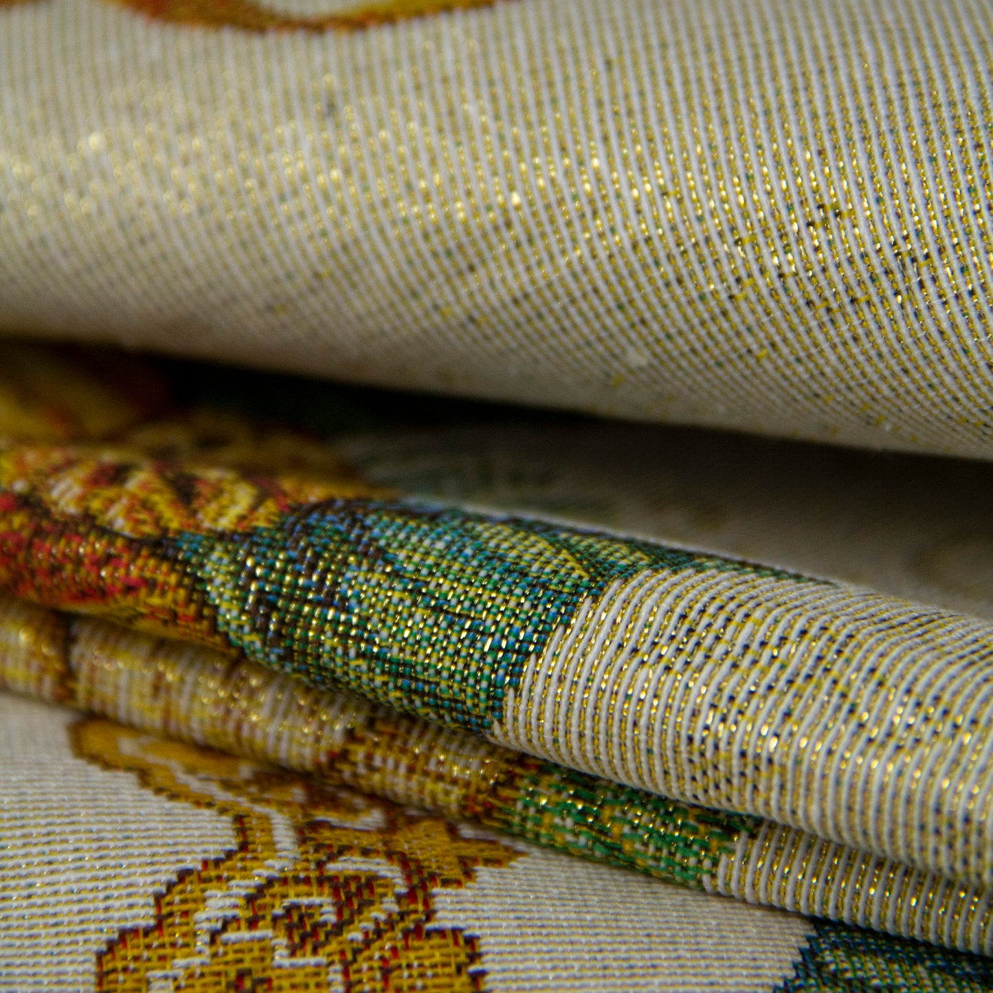 Tablecloth for Christmas Gold for Square Rectangle Table - Gold Poinsettia