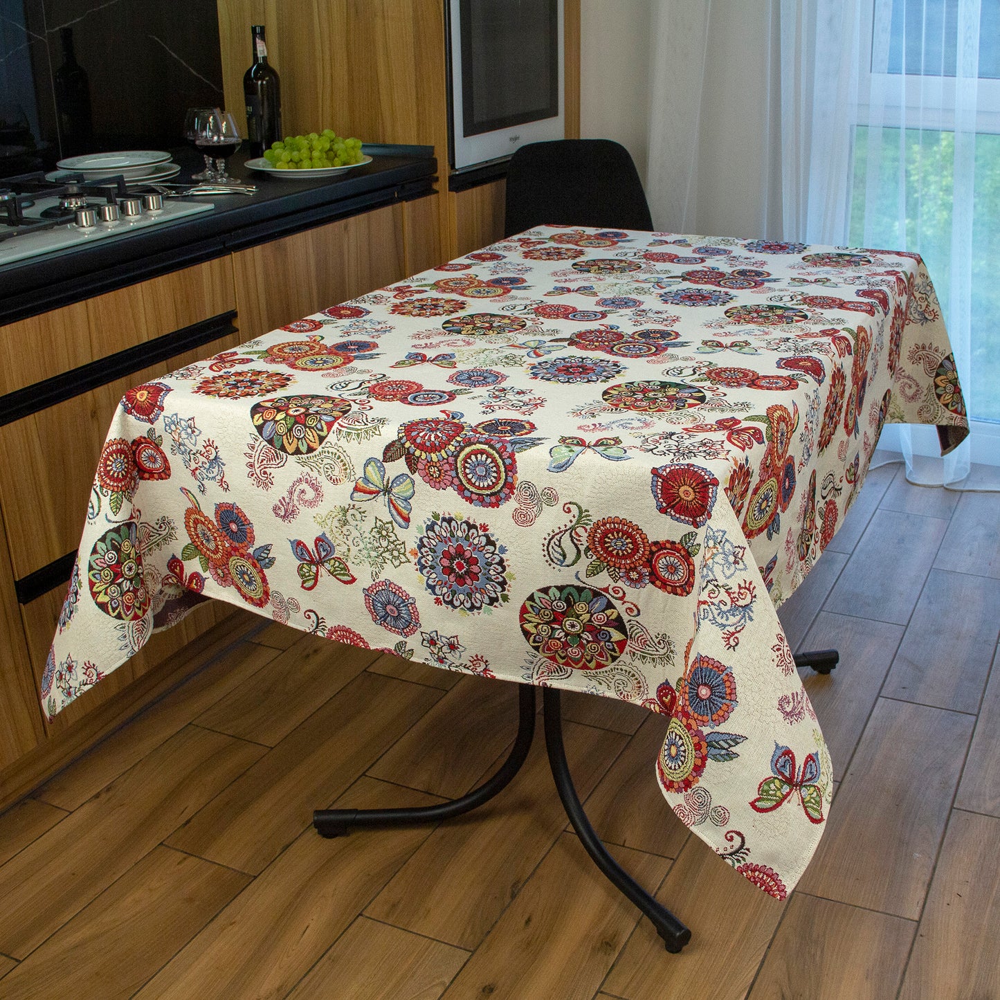 Rectangle Floral Tablecloth Custom Spoonflower Cute Tapestry Table linen Media 1 of 9