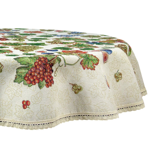 Round Tablecloth Floral Cute Flowers Tapestry Table linen