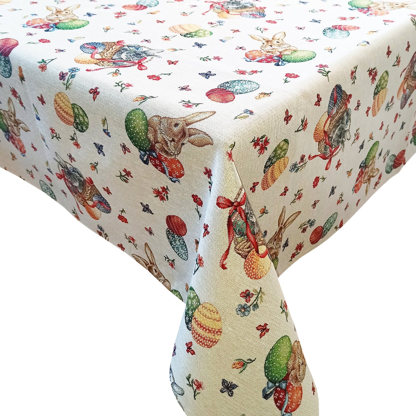 Tablecloth Easter Fabric Custom Square Rectangular with Cute Easter Bunny Tapestry Table linen