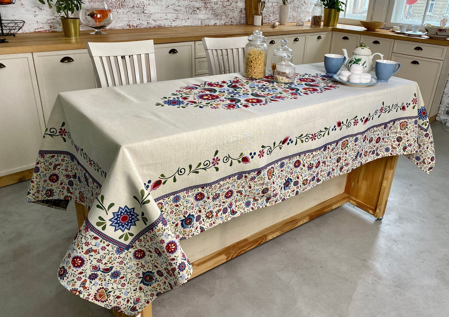 Tablecloth Country Tapestry Ethnic Style Floral Tablecloths Rectangle Square