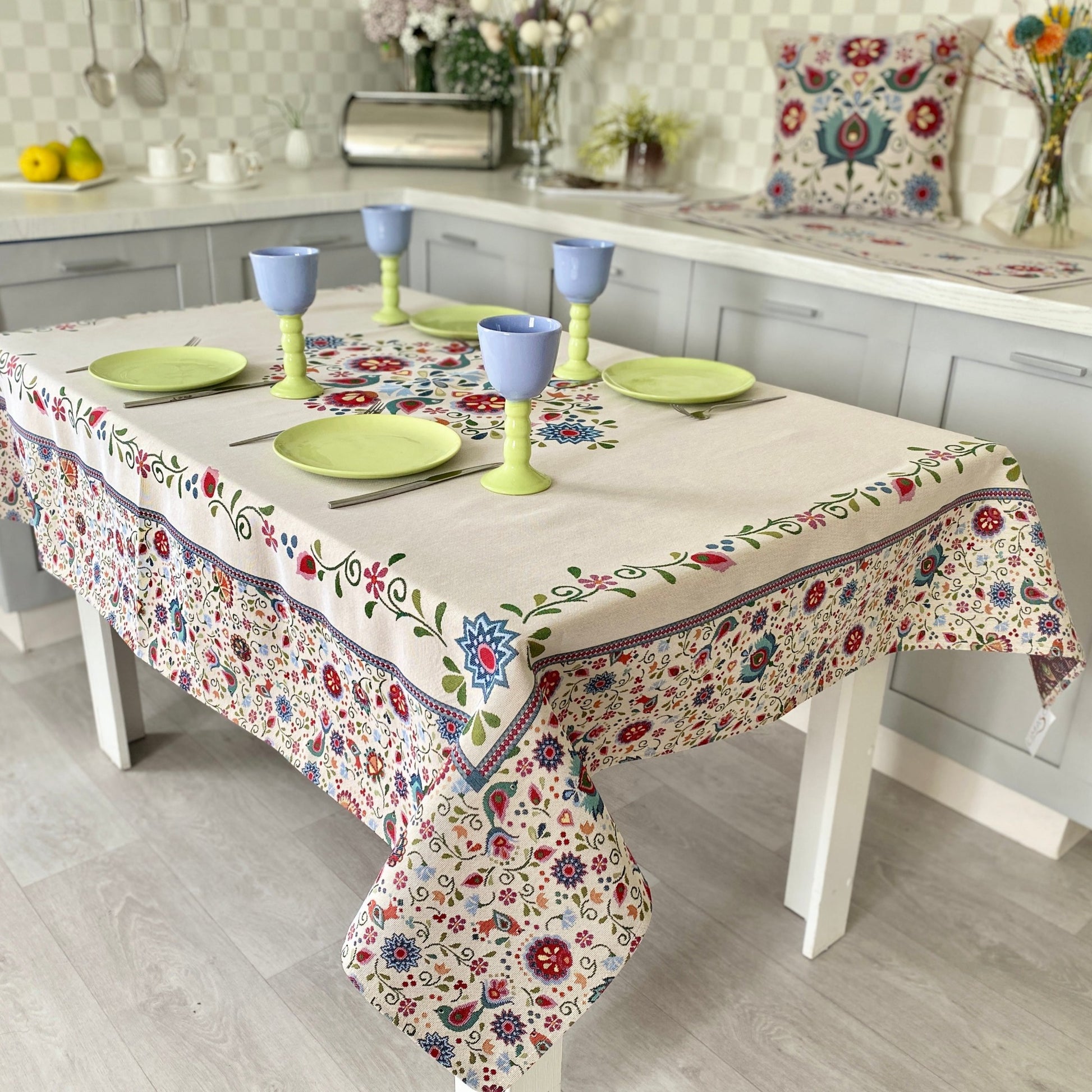 Tablecloth Country Tapestry Ethnic Style Floral Tablecloths Rectangle Square