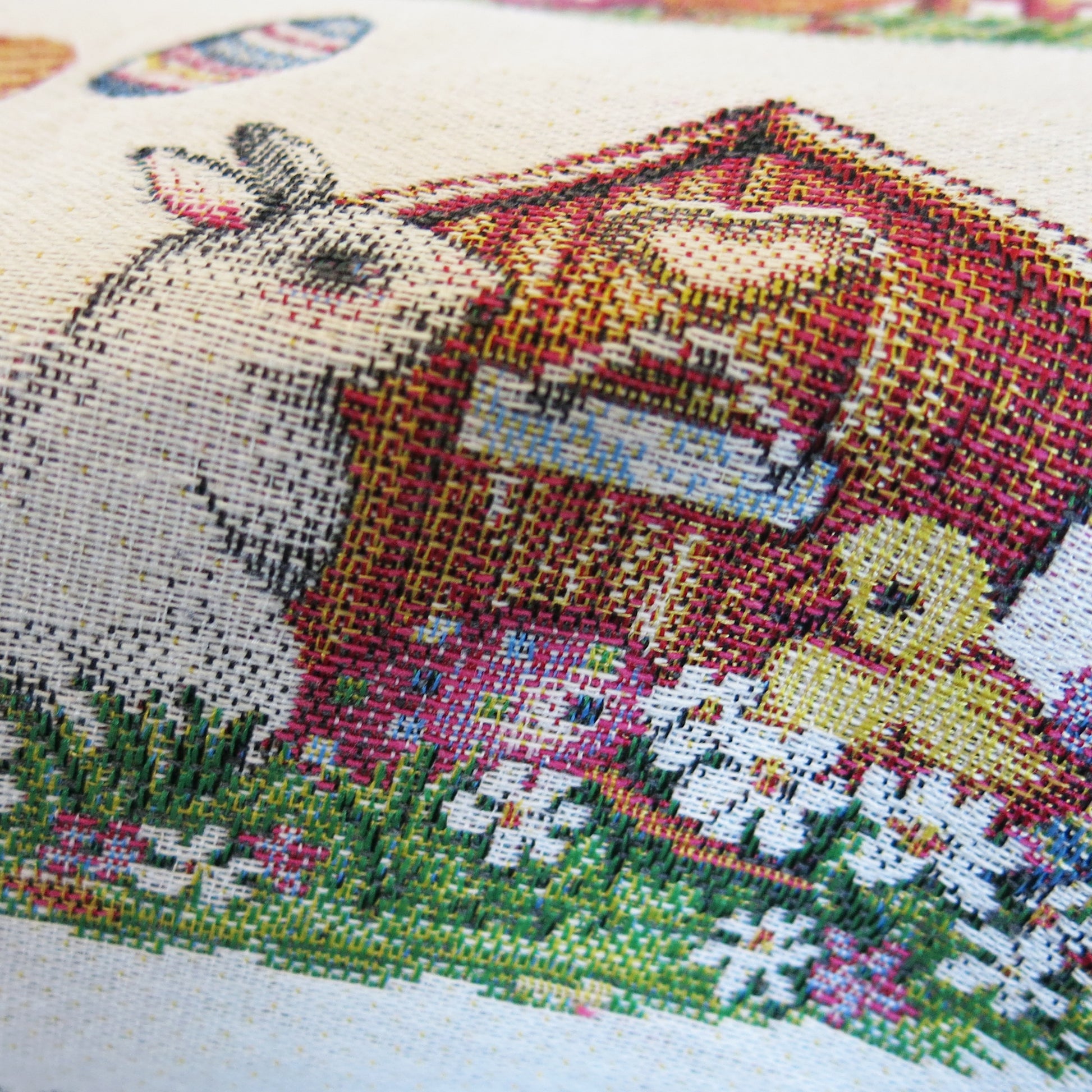 Tablecloth Round Easter Floral Cute Bunny Tapestry Table linen