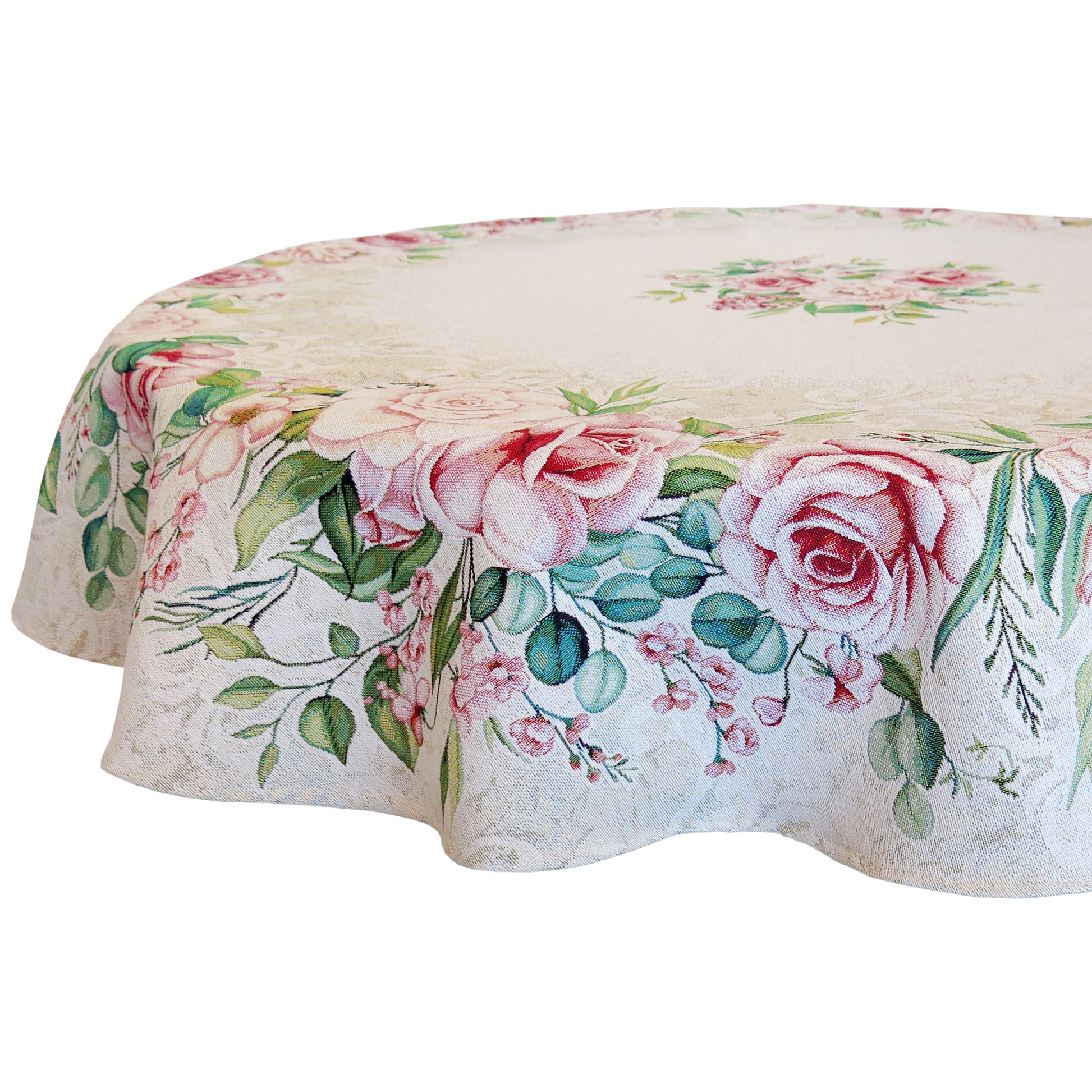 Circle Tablecloth Floral Rose Round Table cover Flowers Tapestry Table linen for Round Table.