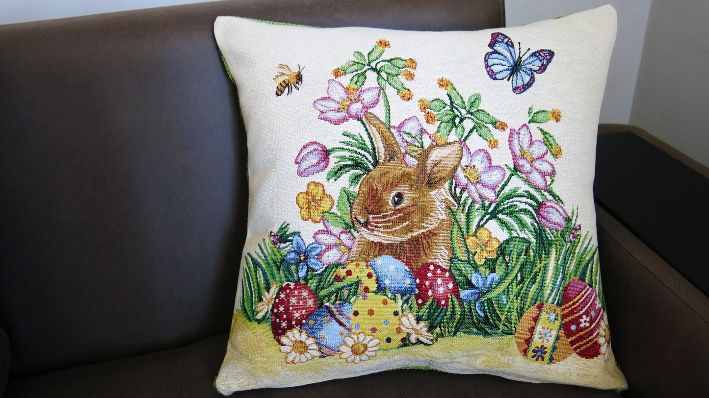 Throw Pillows Cover Easter Bunny Design Decorative Pillow case