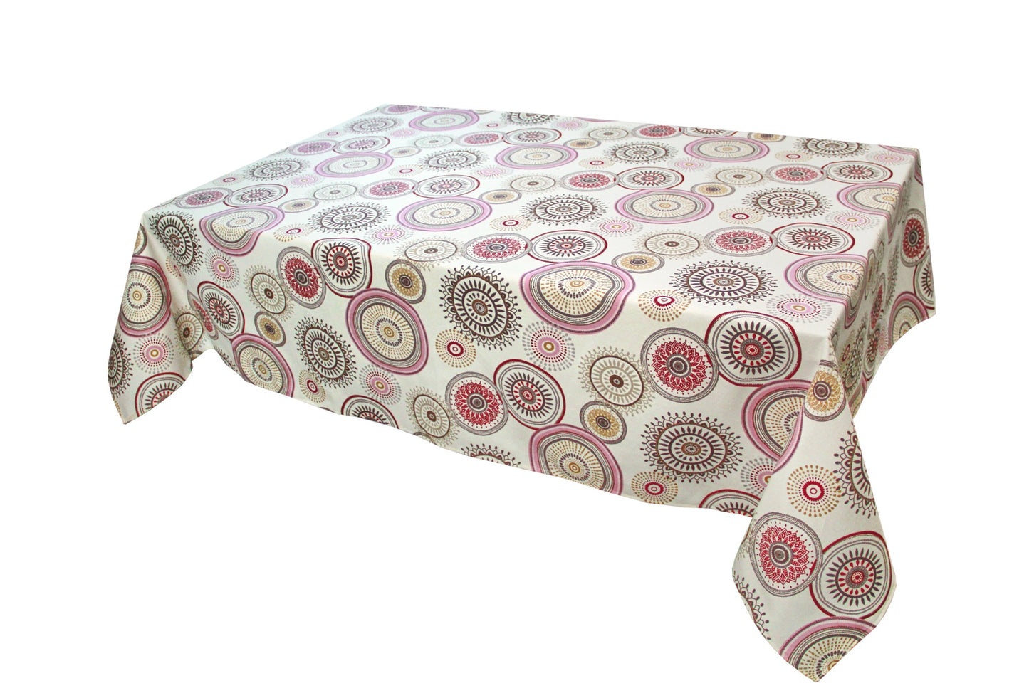 Tablecloth Waterproof Natural Fabric 100% Cotton with Teflon coated Colorful