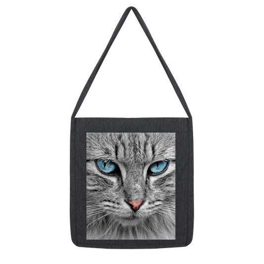 Classic Tote Bag Blue Cats Eyes for Cat Lovers