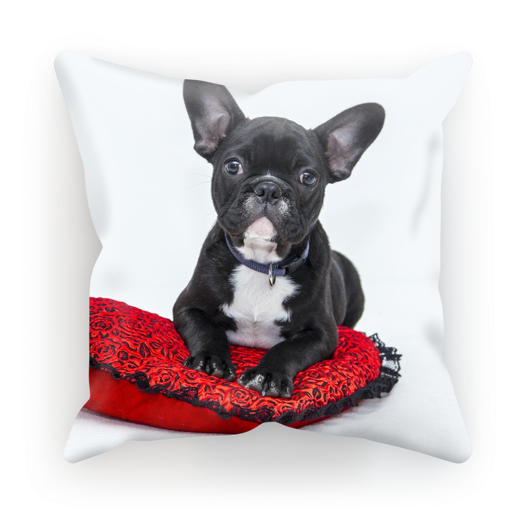 Cushion Cover Printed Black Bulldog Dog Gifts for Bulldog lovers