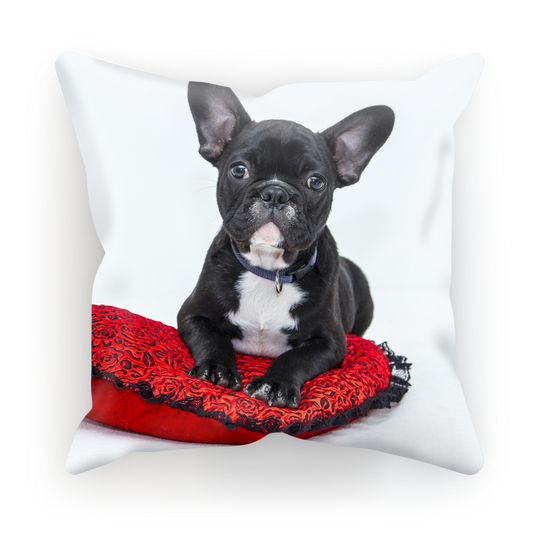 Cushion Cover Printed Black Bulldog Dog Gifts for Bulldog lovers