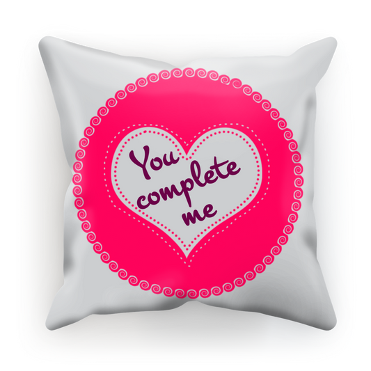 Massage Cushion Cover -You complete me - Valentine's Day Gifts